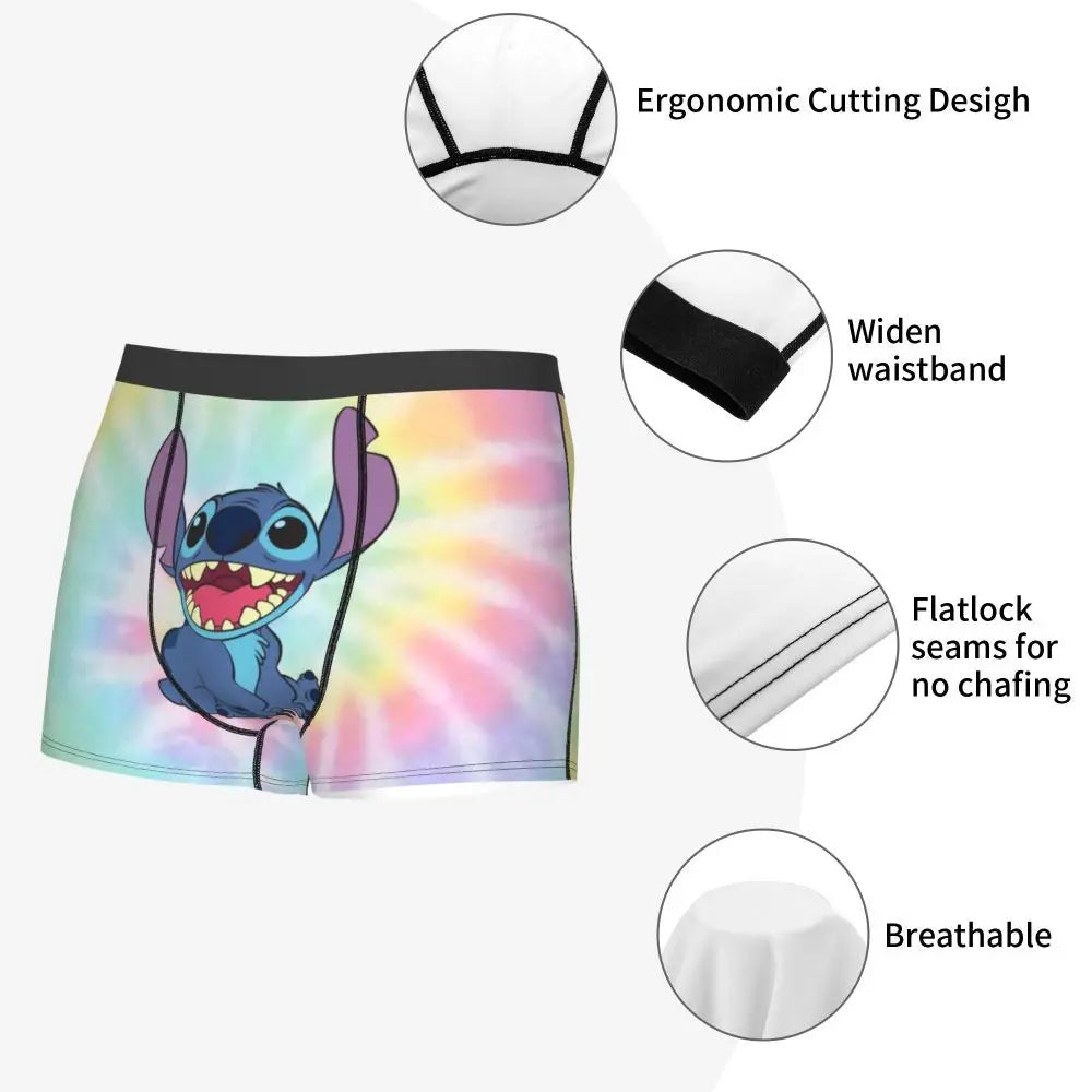 Quần Sịp Nam Lilo Stitch Thoải Mái Phong Cách Anime