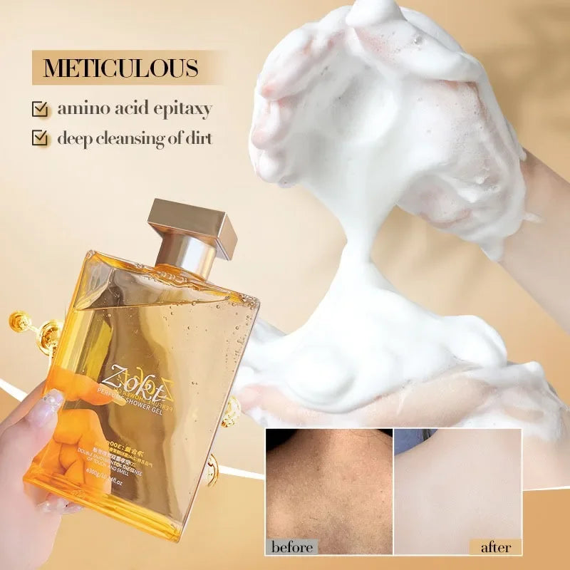 Long-lasting Fragrance Whitening Shower Gel 300ml Niacinamide