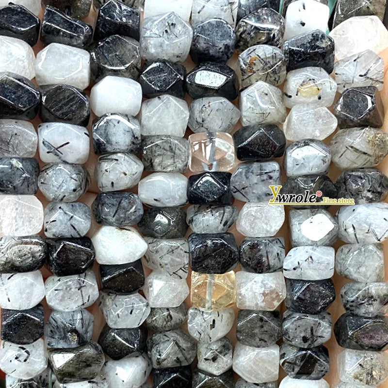 Hạt Đá Mặt Trời Tự Nhiên Mài Tròn Làm Trang Sức