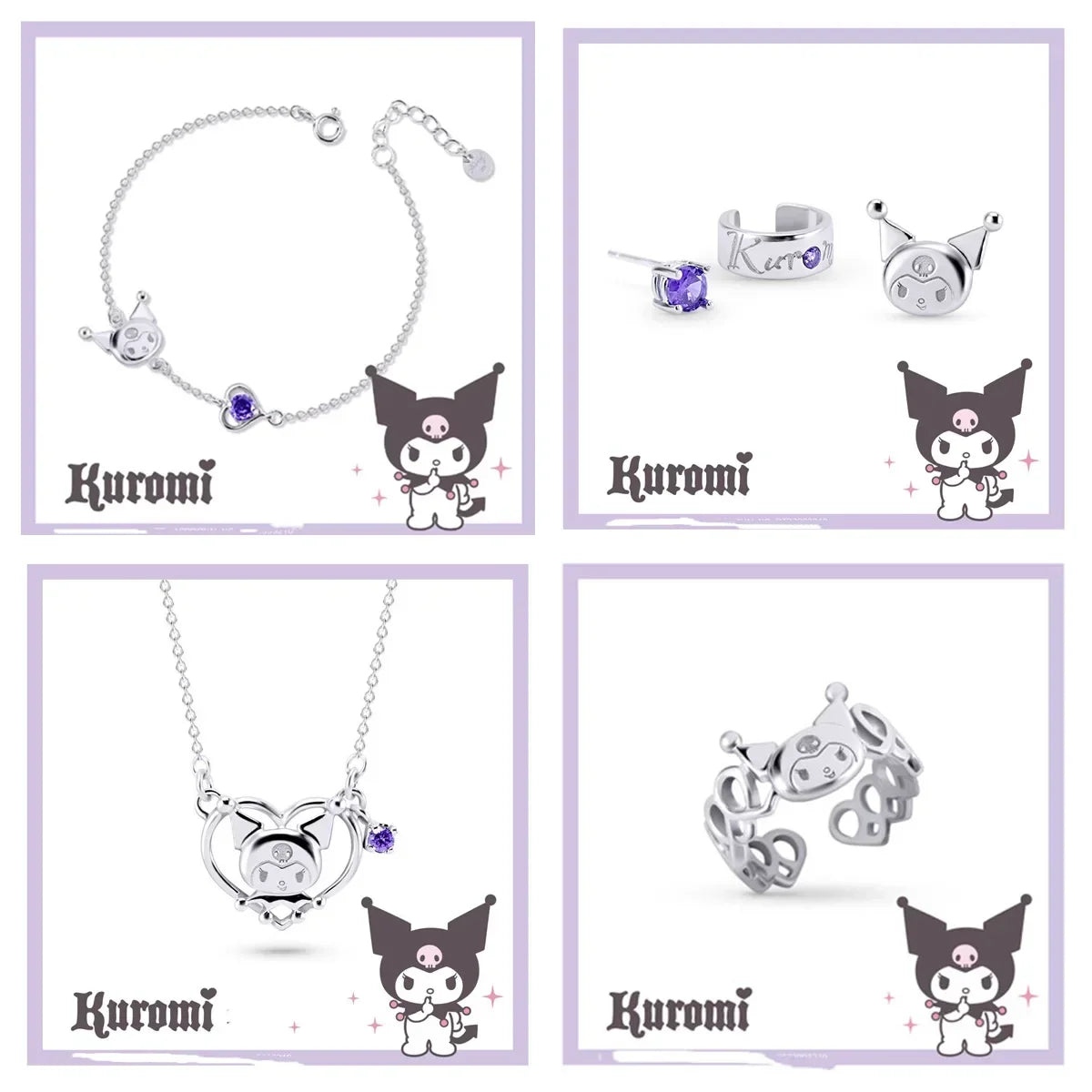 Cute Cartoon Jewelry Set - Gift for Girls