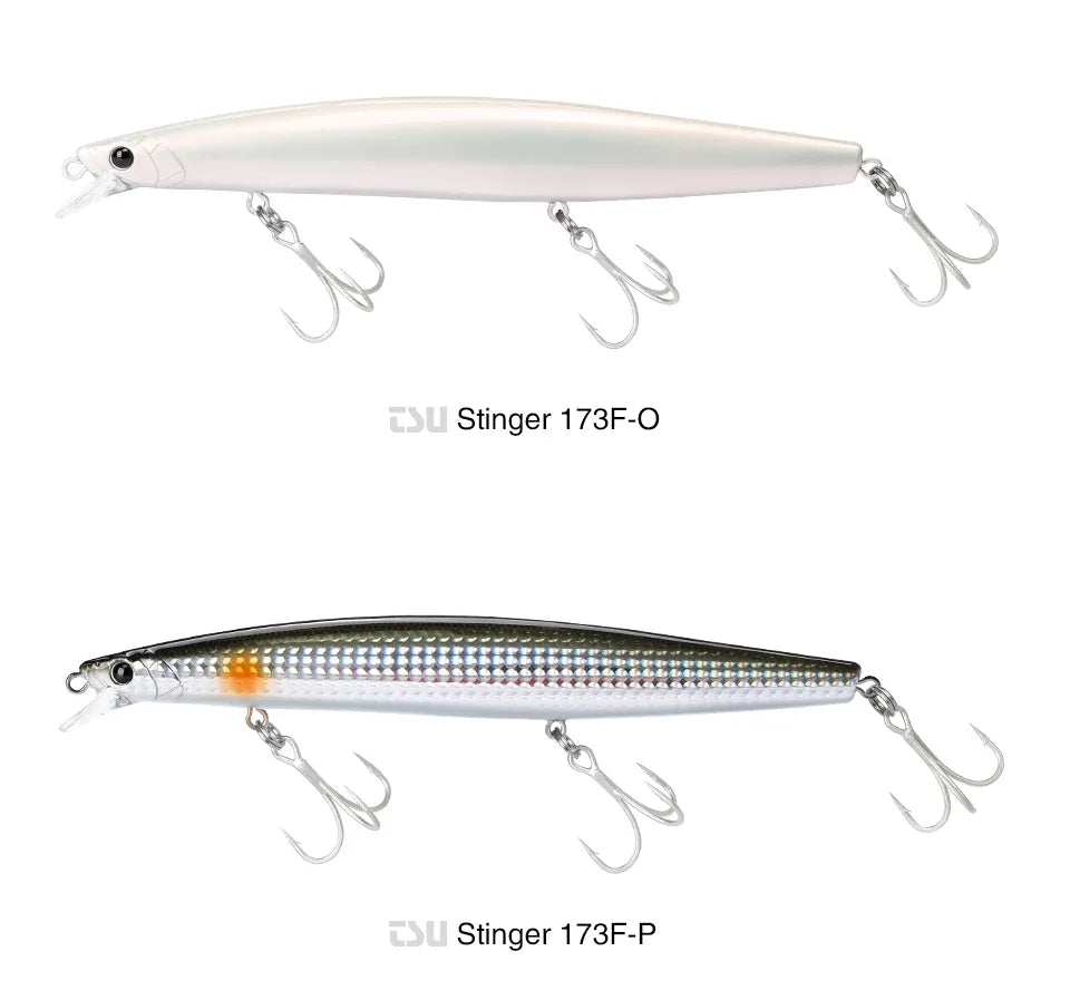TSURINOYA Shore Fishing STINGER 173F Floating Minnow Silm Fishing Lure 173mm 37.5g Saltwater Hard Plastics Big Game Hard Bait