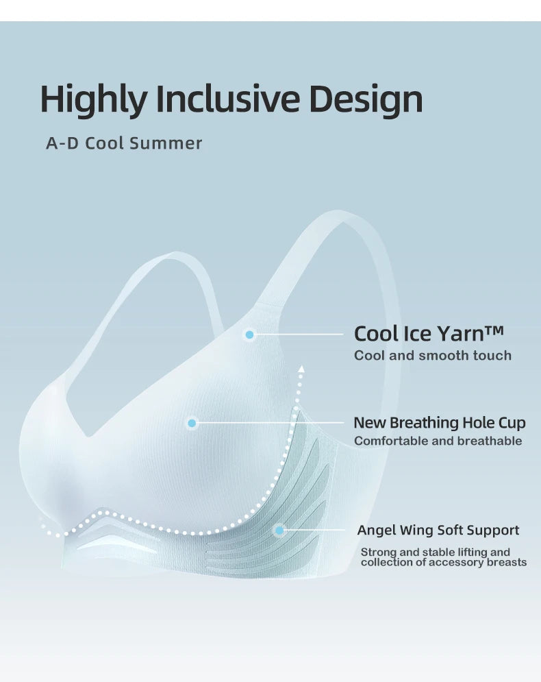 Sujiin Cool Smooth Wireless Support Bra MX159A
