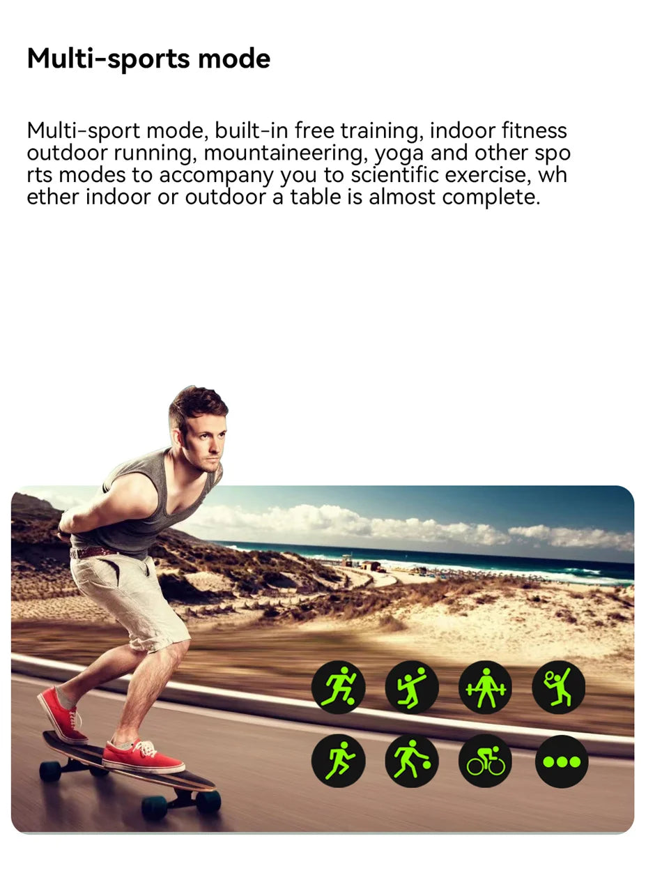 Đồng hồ thông minh 2025 AMOLED 2.01 Thời trang đôi