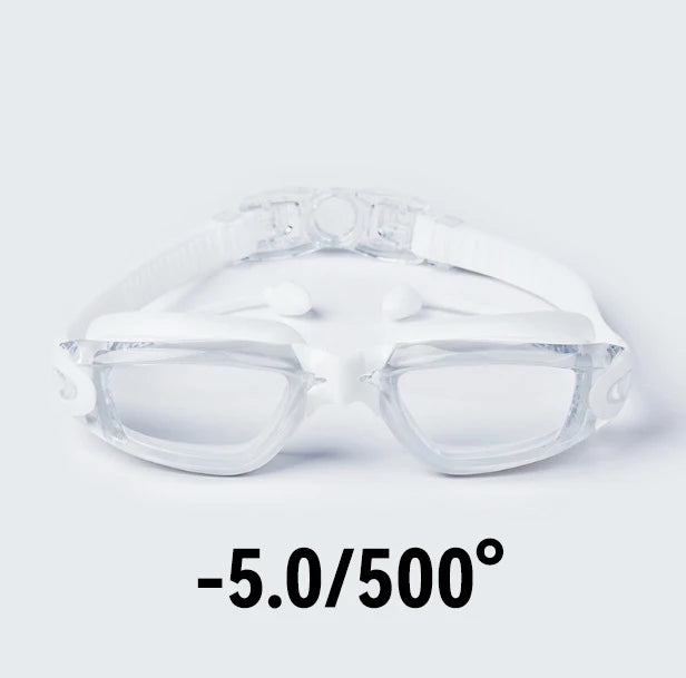 Kính Bơi Cận Thị HD Chống Mờ -8.0 Độ, Đa Dạng Tuỳ Chọn
