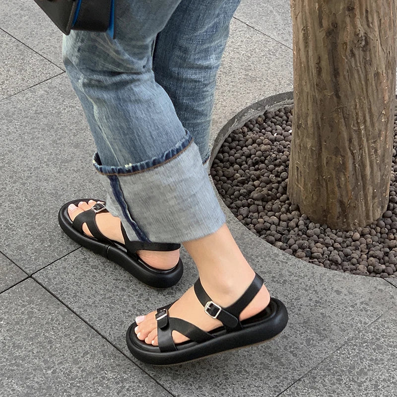 Women's Leather Flip-Flops 34-39: Comfortable &amp; Fashionable