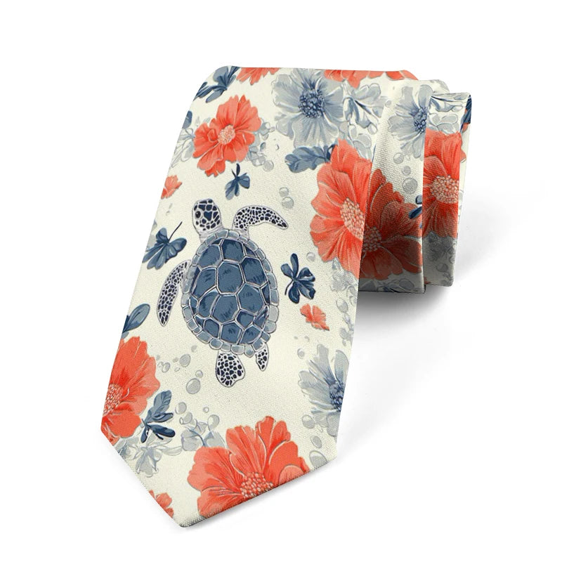 趣味卡通烏龜領帶，時尚配件