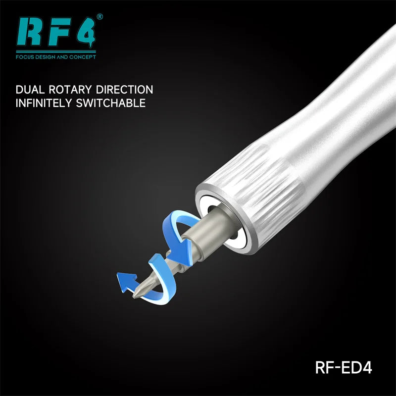 RF4 RF-ED4/RF-ED4S Electric Screwdriver Set with Four Torque Level Dual Rotary USB Rechargeable Hand Drill Repair Power Tool