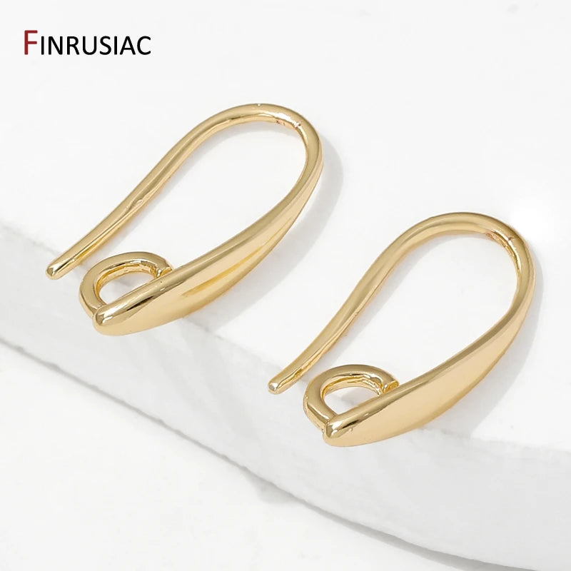 14K Gold Plated Earring Hooks - DIY Jewelry Making Accessories