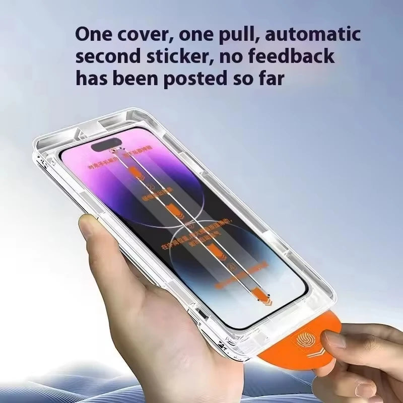 2Pcs HD Clear Tempered Glass For iPhone 17 16 15 14 Pro Max 6 7 8 Plus 12 13 11 Pro 16e XR XS Dust Free Install Screen Protector - Daisan Mart