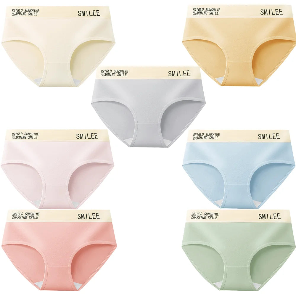 Quần Lót Nữ Cotton Kháng Khuẩn Mềm Mại - 7 Cái