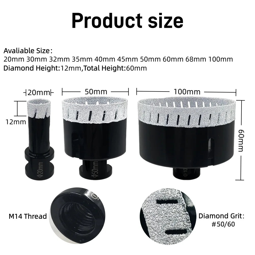 Mũi khoan nghiêng sắc bén 6-100mm cho đá và gạch. - Daisan Mart