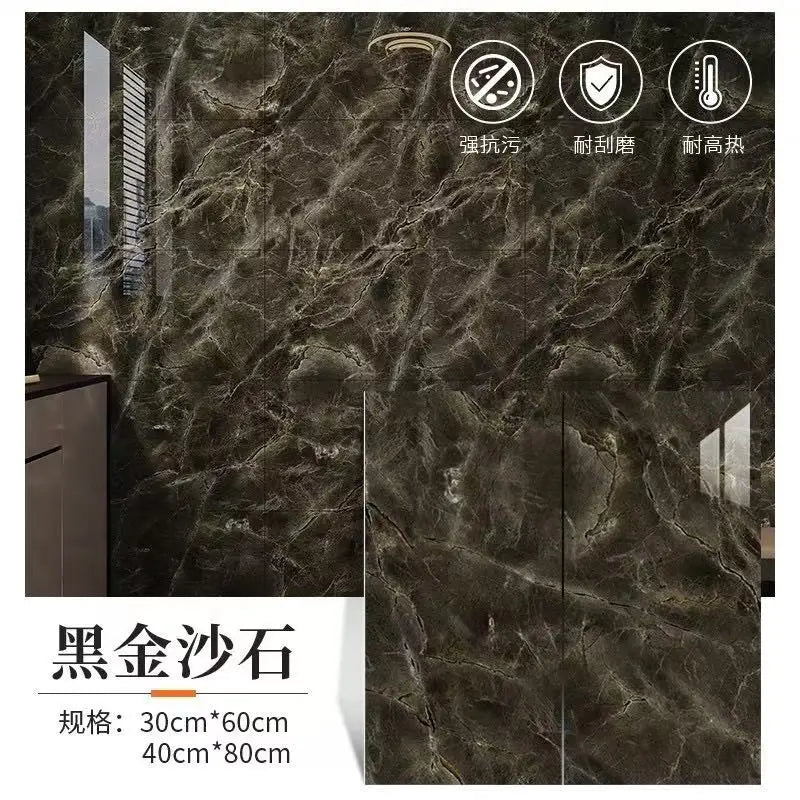 10/30PCS 30cmx60cm Bathroom Tile Waterproof Sticker Thick Self-adhesive Floor Sticker Marble PVC Indoor Wall Sticker