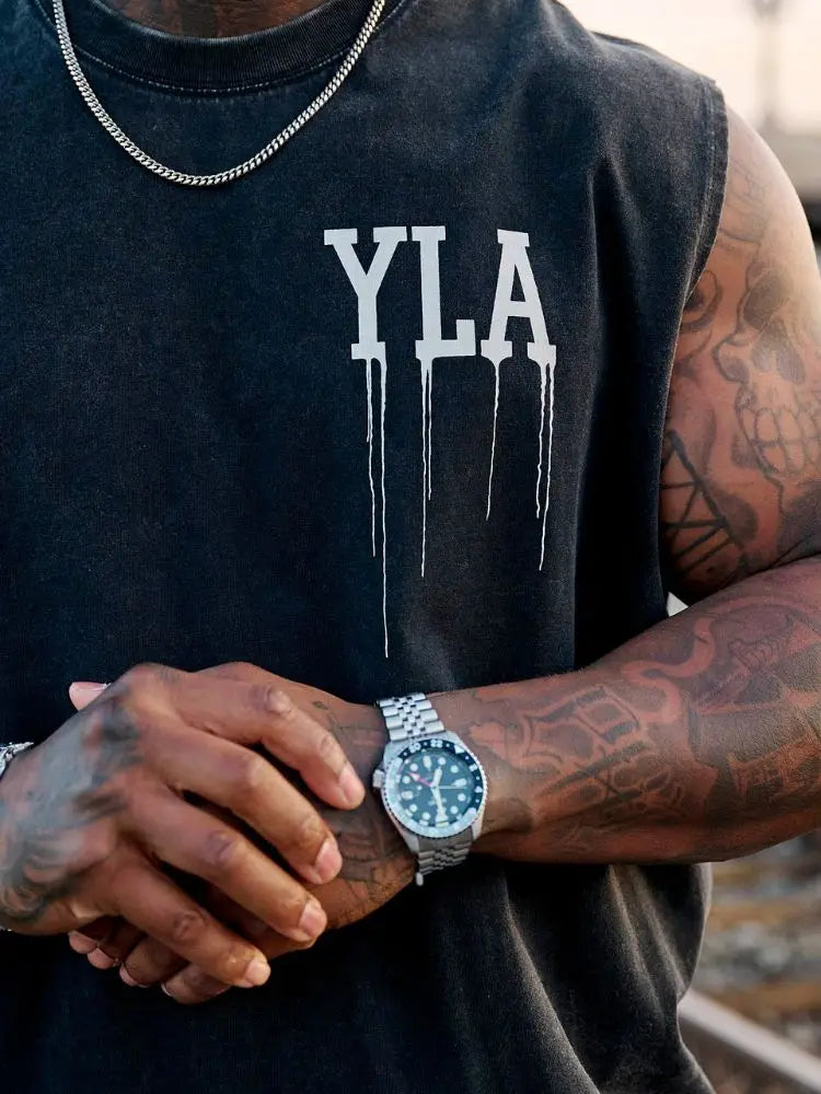 2025 Cotton Men's Sports Tank Top Gym Sleeveless