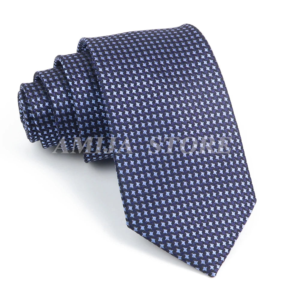 Cà vạt nam cao cấp chấm bi xám 6.5cm thời trang