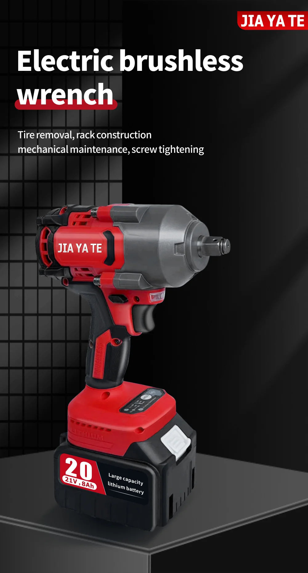 Máy vặn vít lực lớn không chổi than 850N.m dùng pin 21V - Daisan Mart