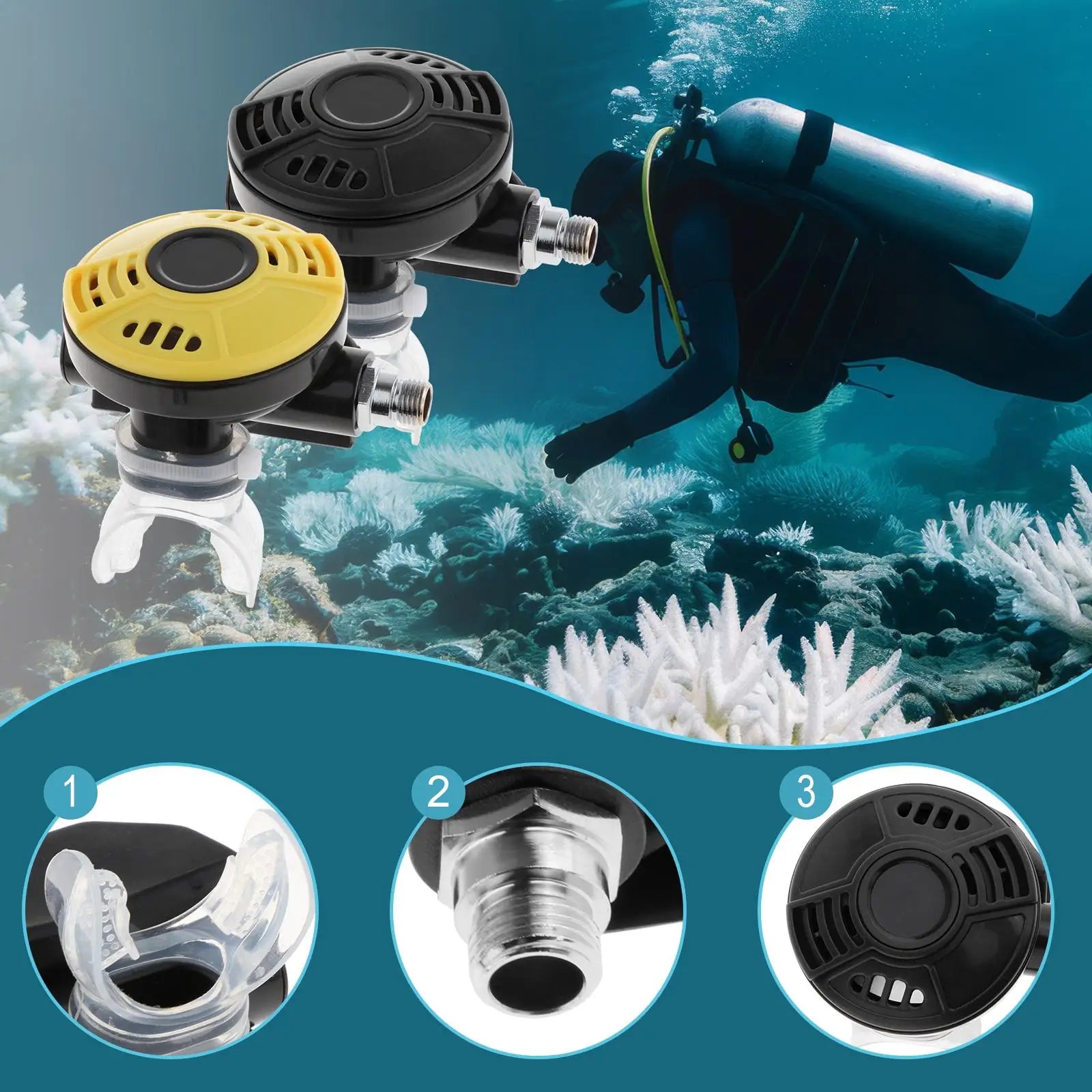 Scuba Diving Regulator Replacement Accessory Spare Clear Silicone Mouthpiece