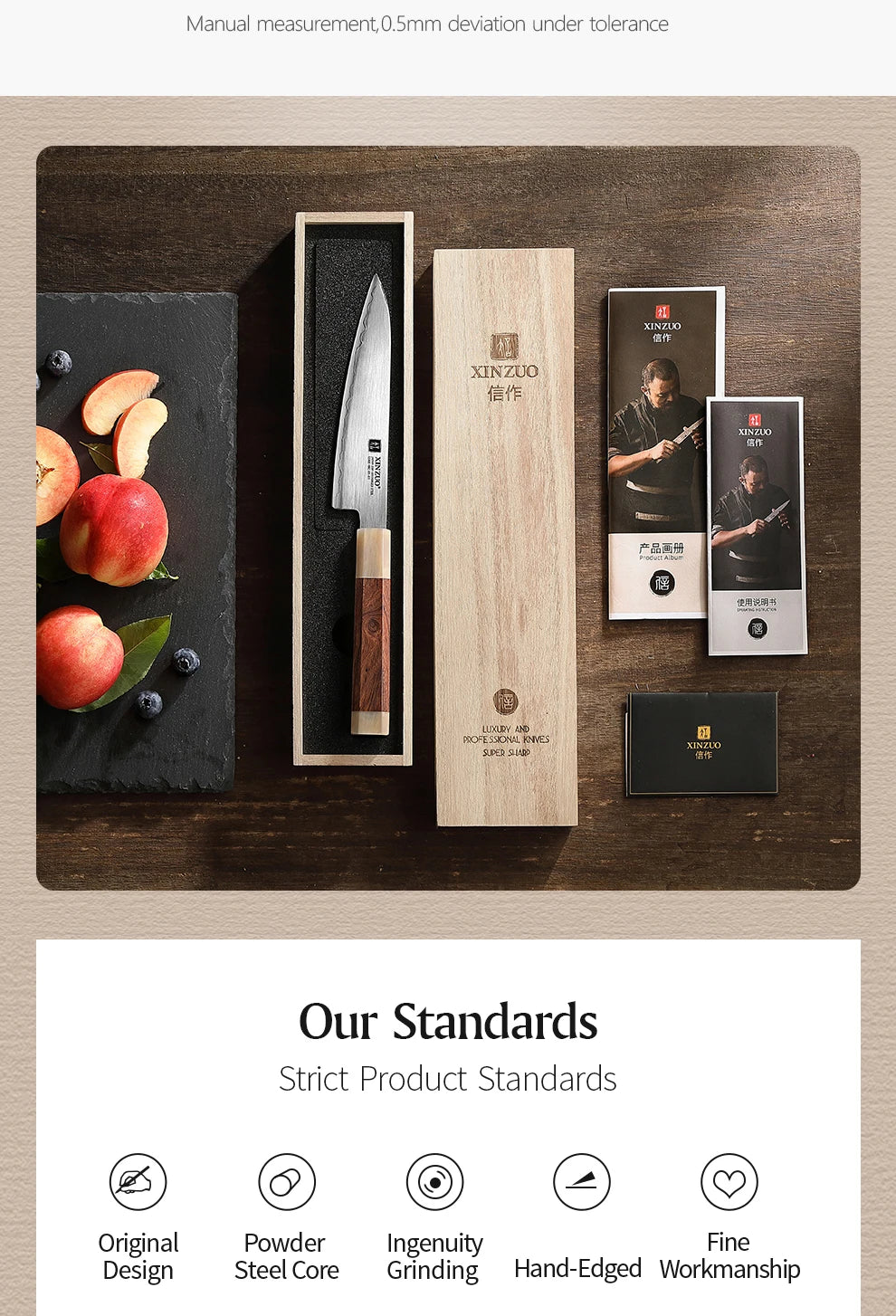 Dao Nhà Bếp XINZUO 5.5 Lưỡi Thép Nhật ZDP189 Cao Cấp