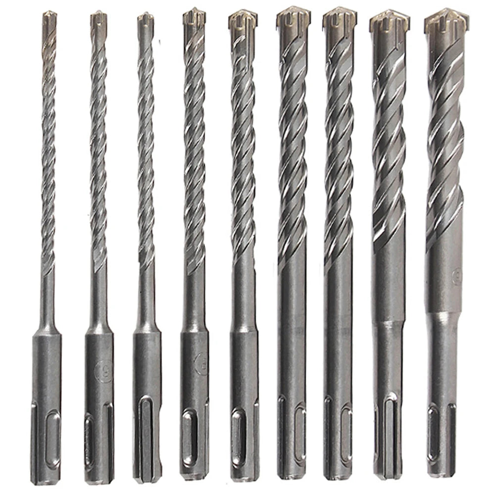 4/5/6/7/8/9pcs Cross Tip 160mm SDS Plus Drill Bit Set Electric Hammer Masonry Drill Bits for Masonry Concrete Rock Stone bits