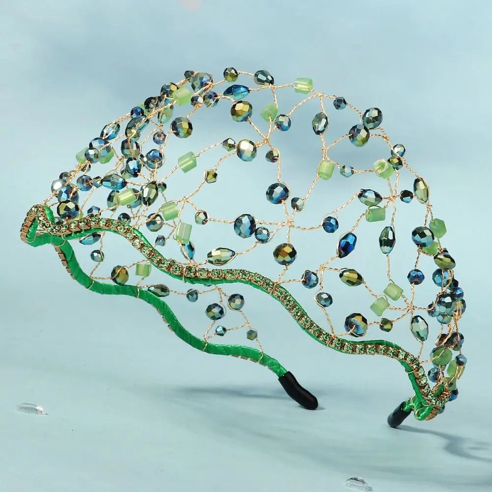 Vương Miện Tóc Pha Lê Handmade Lấp Lánh Sang Trọng