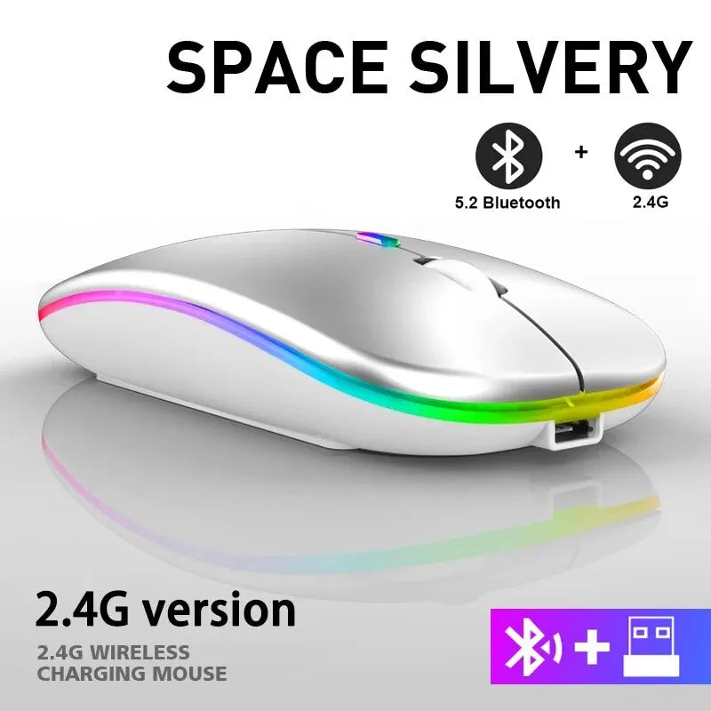 ###Rechargeable RGB Mouse - Gaming Ergonomic 3600DPI