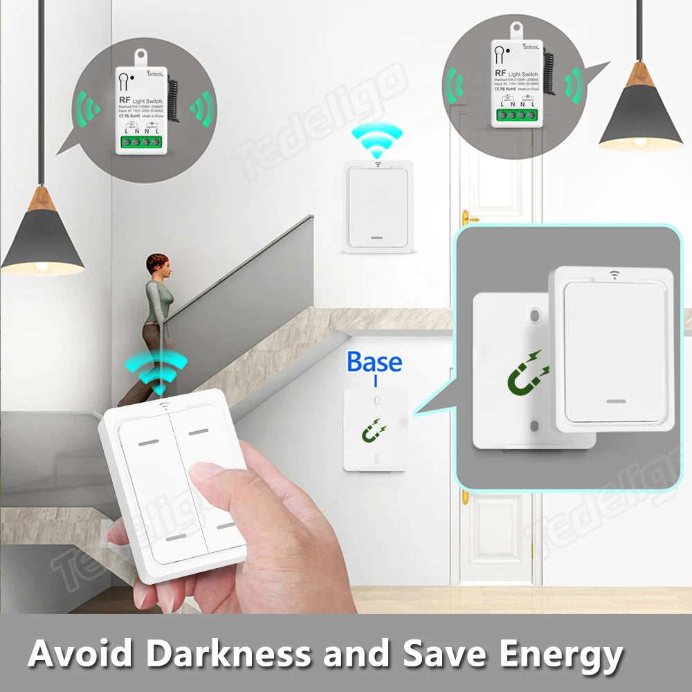 Mini 433MHz RF Remote Control Switch for LED Lights