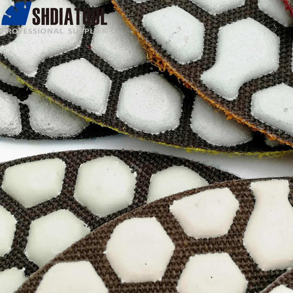 Set of 7 100mm Diamond Grinding Discs for Marble Polishing