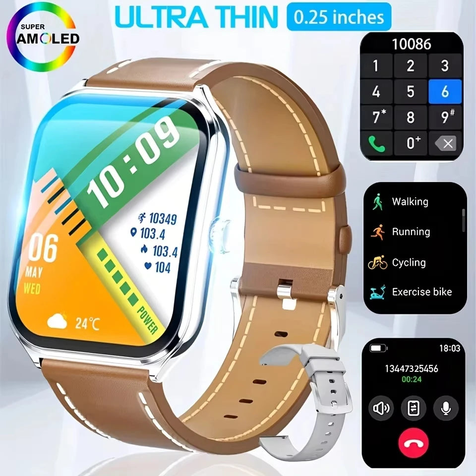 SmartWatch 2025: Đồng hồ thể thao mỏng, 110+ chế độ!