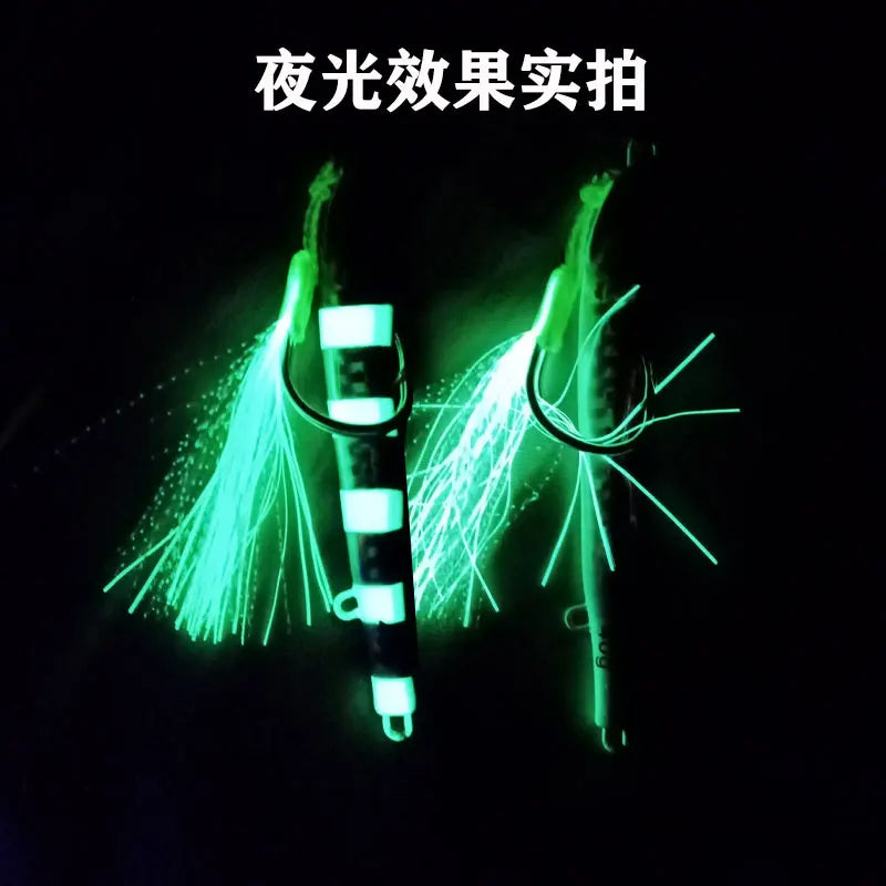 Mồi Câu Jig Phát Sáng 3D Nhanh Chìm 40g60g80g