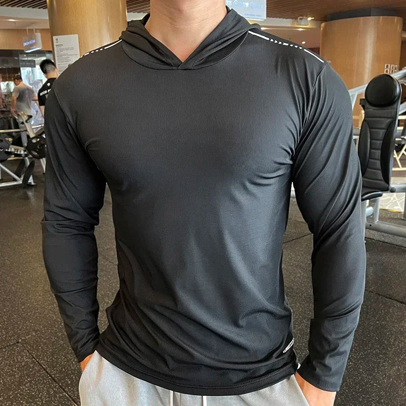 Men's Quick Dry Long Sleeve Sports T-Shirt