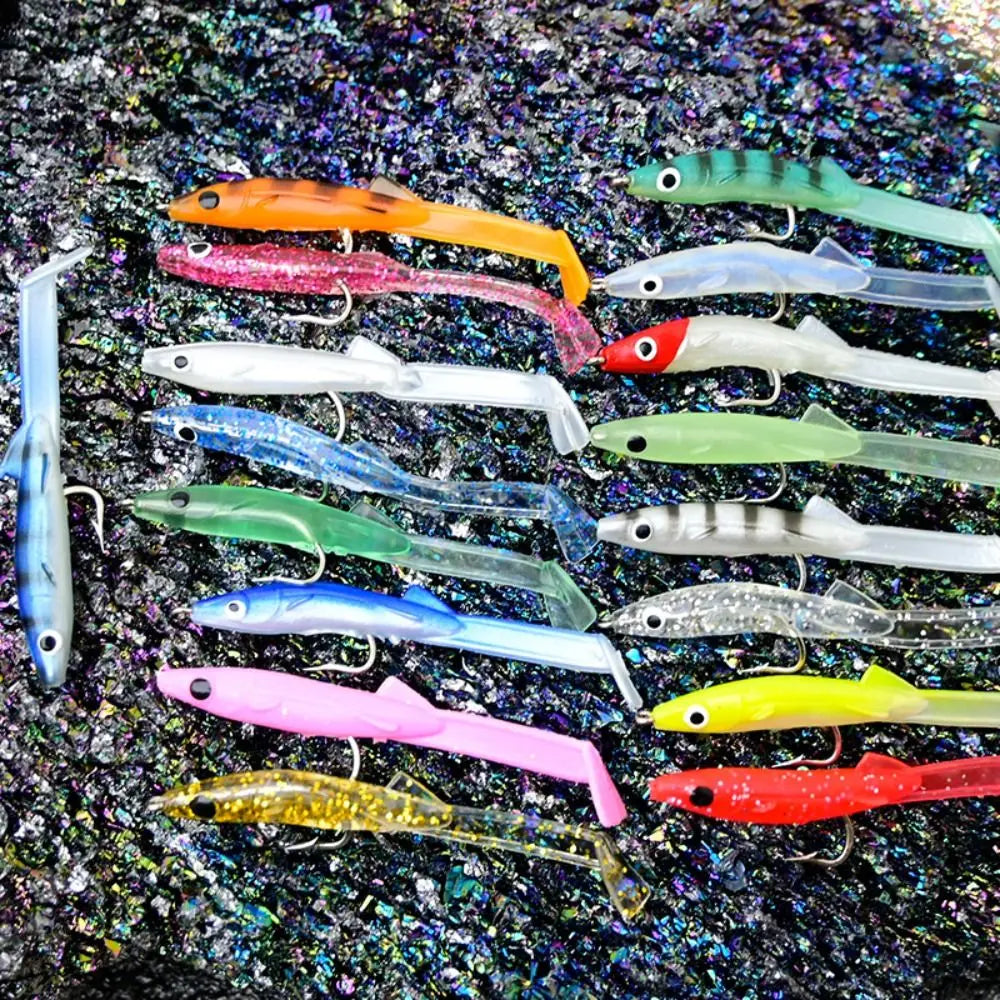 Bộ 17 Mồi Giả Silicon Raglou Câu Biển Nhiều Màu