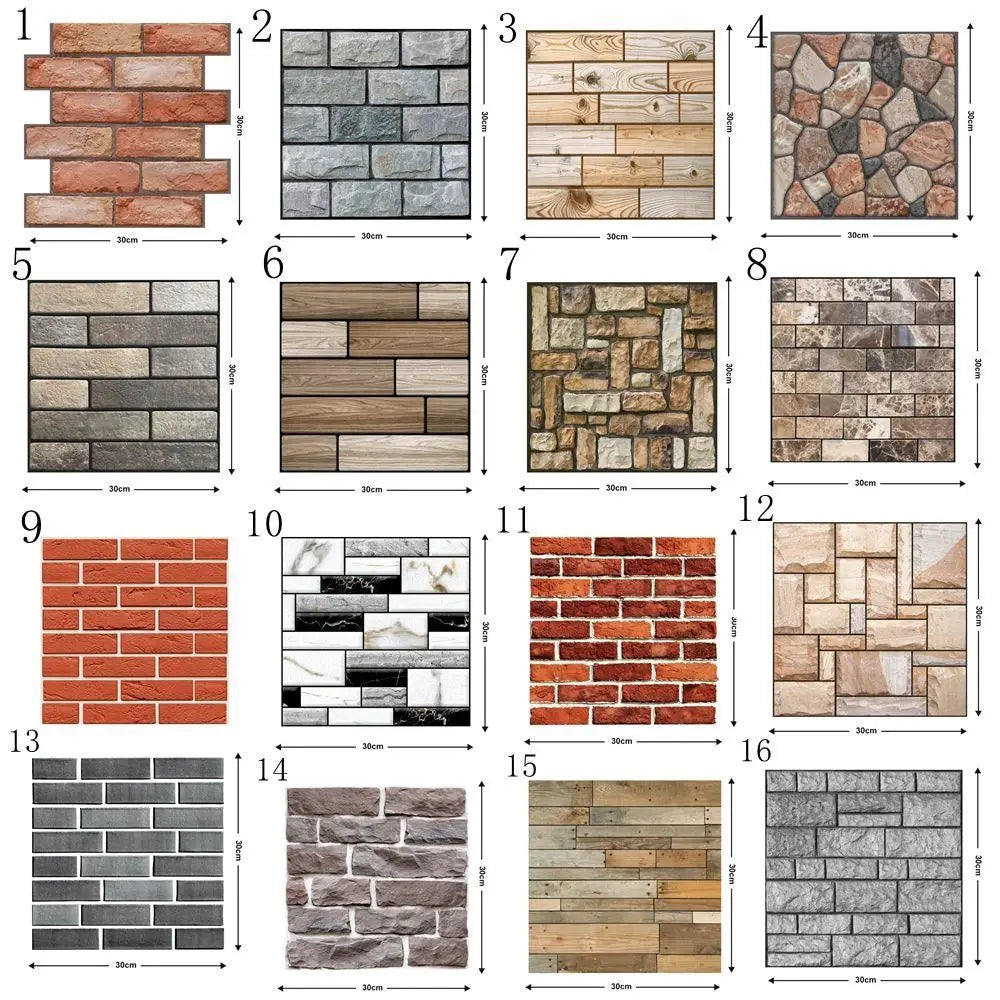 Giấy Dán Tường 3D Chống Thấm Tự Dính Cho Ký Túc Xá