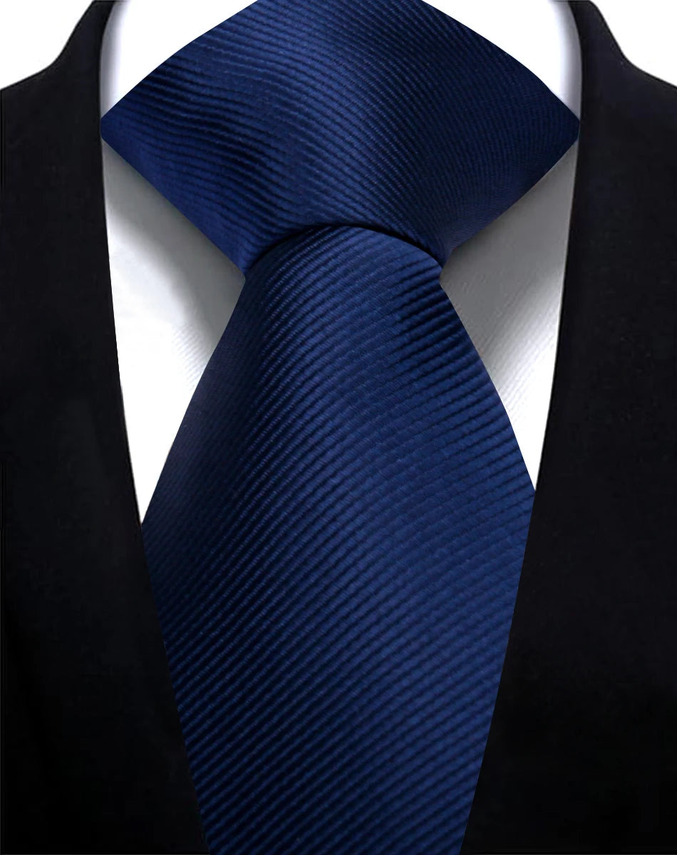 Cà vạt Nam 7.5cm Xanh Xám Thời Trang Dệt Kim