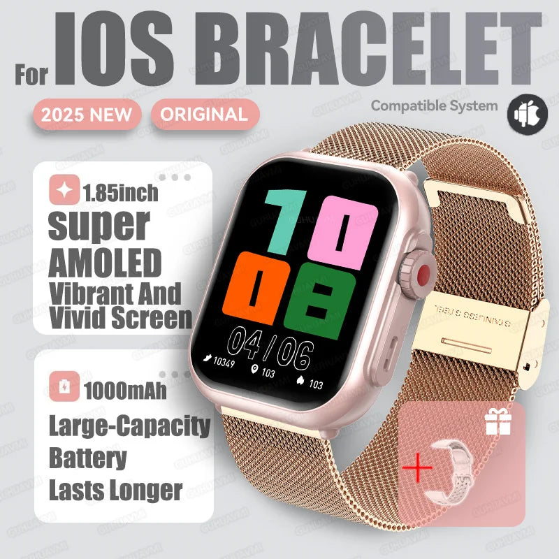 2025 AMOLED 1.85 IP68 Fashion Smart Watch