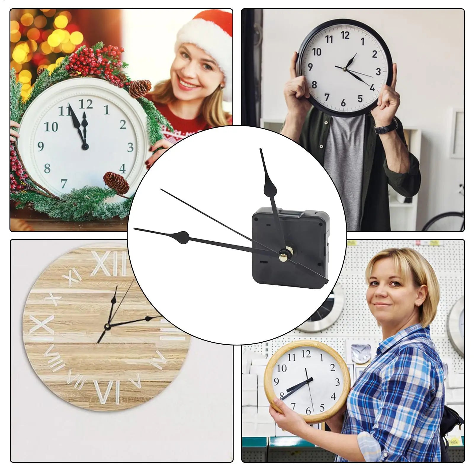 Đồng Hồ Treo Tường Yên Tĩnh DIY Pin Bền