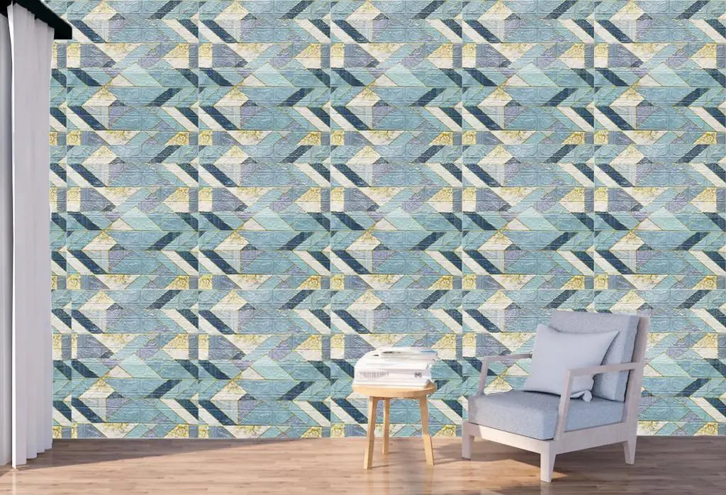 10 Pcs 3D Peel and Stick Wall Stickers Home Decor Living Room Waterproof Foam Vinyl PVC 70X77CM Self Adhesive Panels Wallpaper
