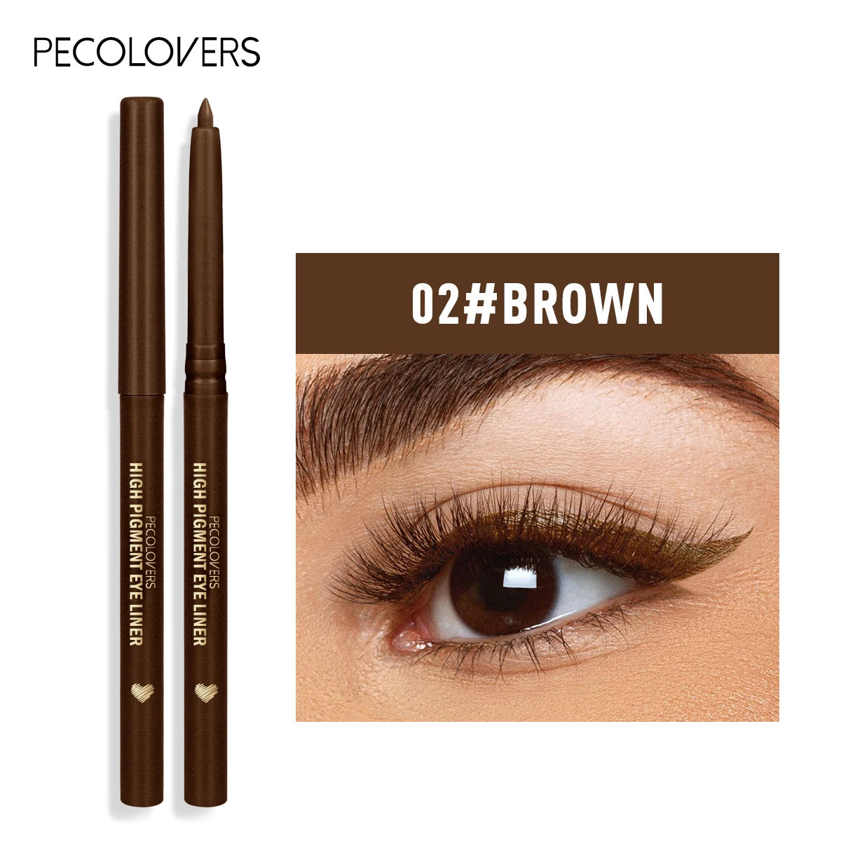 White Brown Blue Gel Eyeliner Waterproof, Soft, Long-lasting