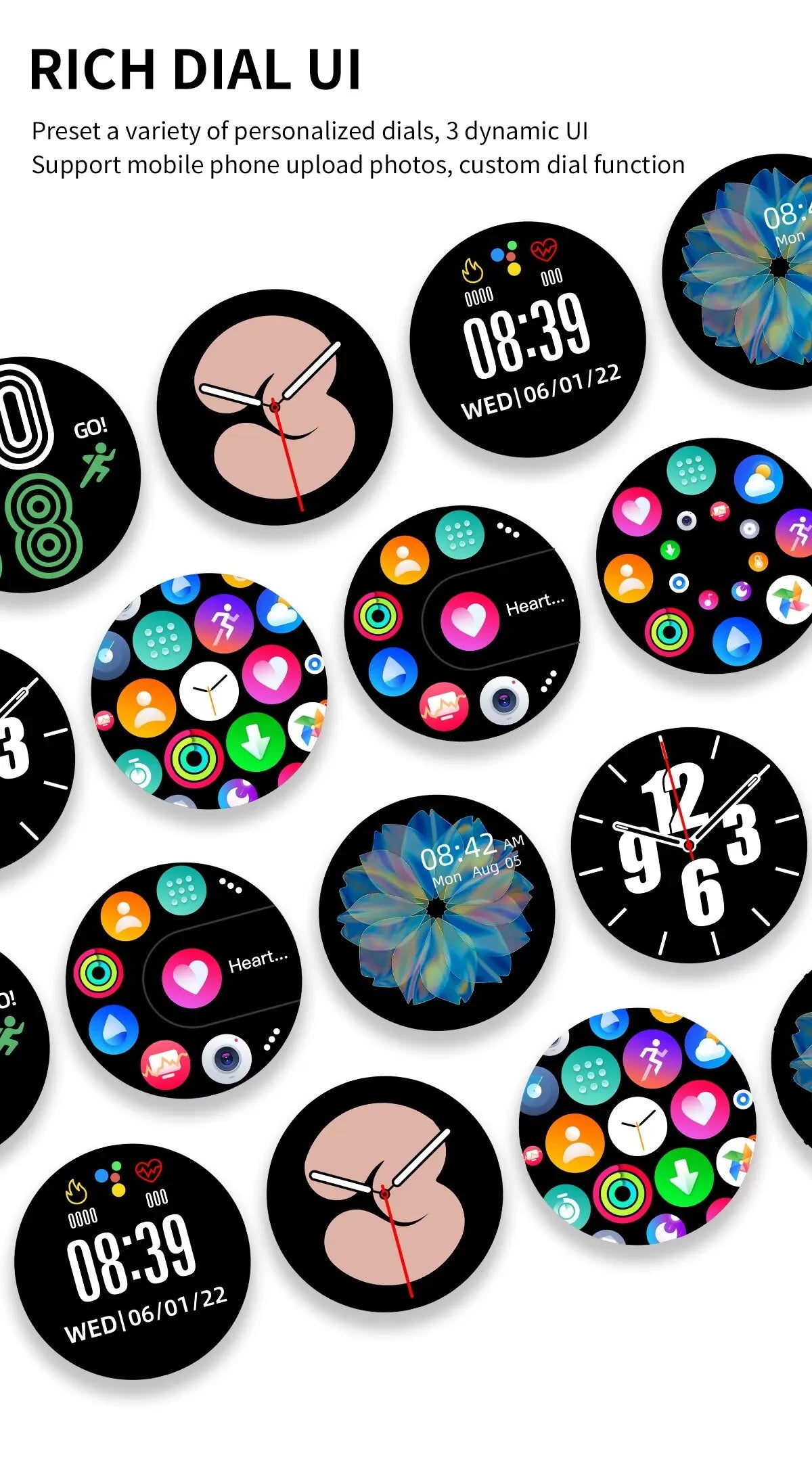 LIGE 2025 Smart Watch Multi-function Wireless Charger