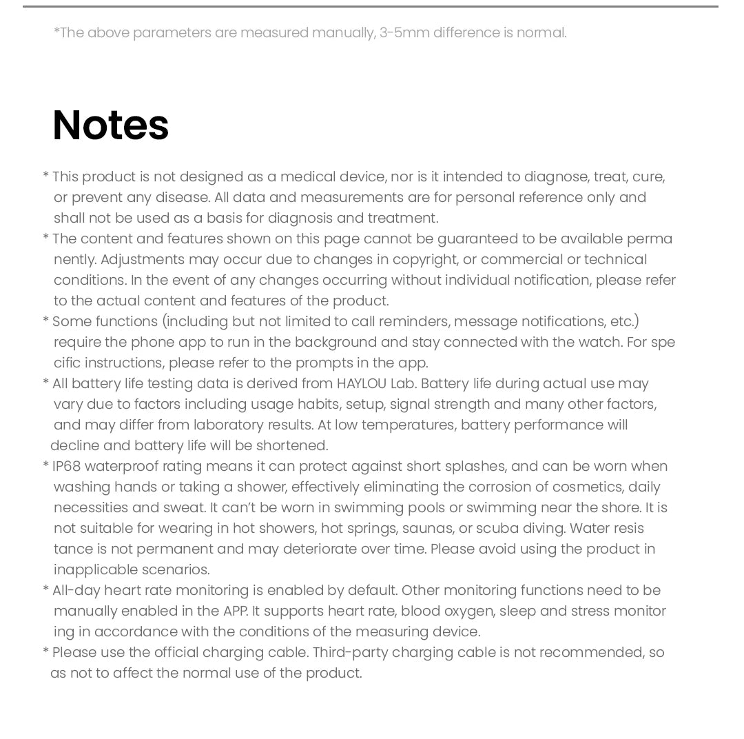 ### Đồng Hồ Thông Minh HAYLOU S6 - Gọi, Chống Nước, Thể Thao