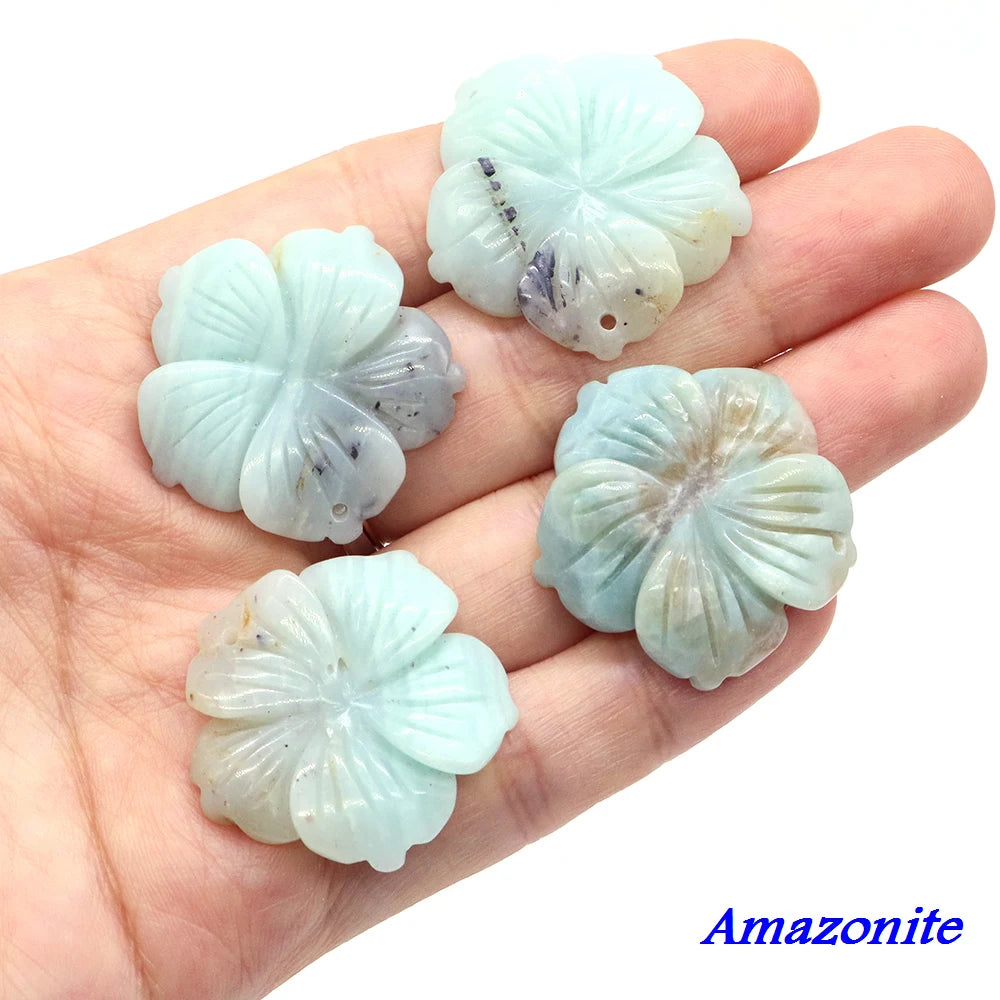 Amethyst Flower Natural Gemstone Pendant