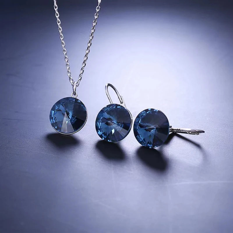 Bộ Trang Sức Bella Áo Bạc - Pha Lê Áo Lộng Lẫy