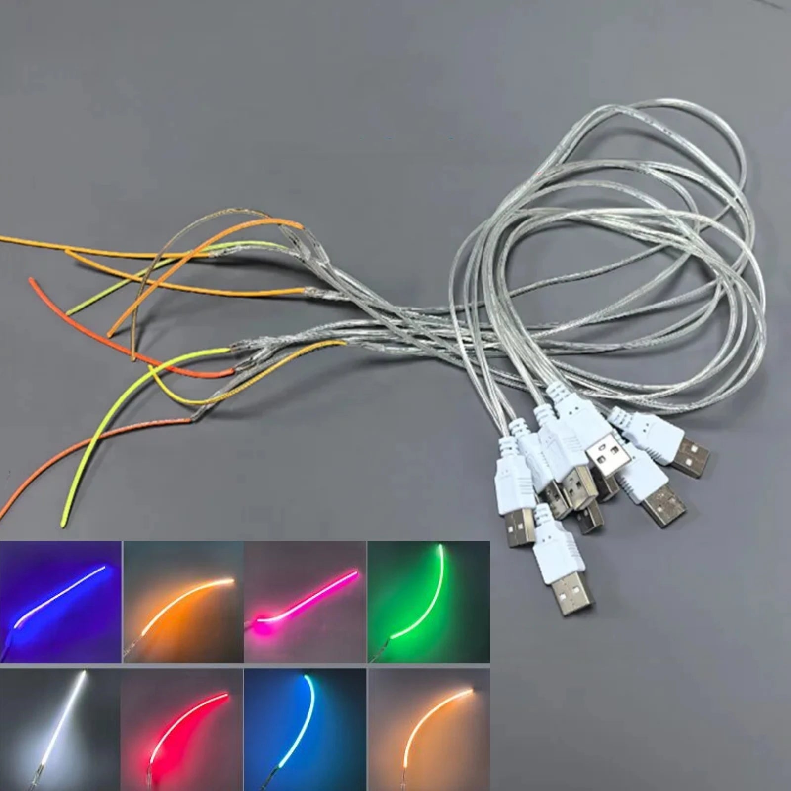 Đèn LED USB Dẻo 360° DIY Filament COB Edison 5V