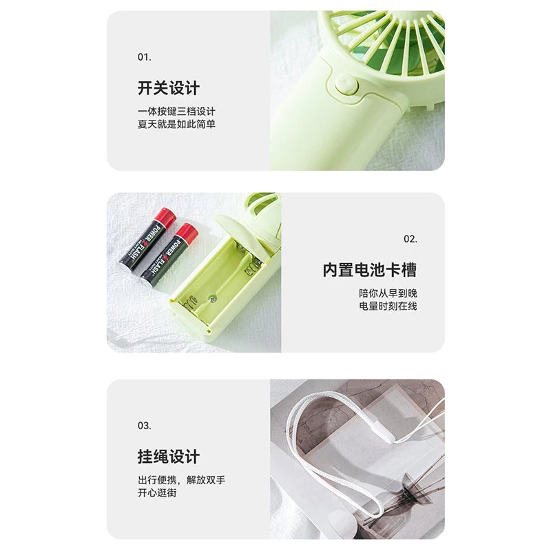 Compact Mini Handheld Fan - Cooling Anytime, Anywhere
