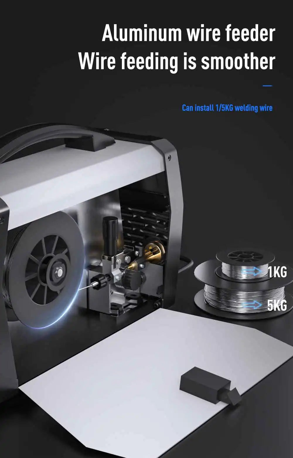 ANDELI 200A Semi-automatic Welding Machine MIG/LIFT TIG/MMA/Aluminum Welding/Spool Gun Inverter MIG Welder Gas Gasless Welding - Daisan Mart
