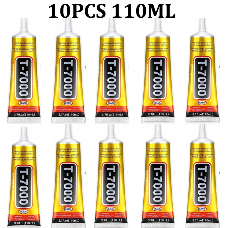 T7000 110/50/15ML Black Cellphone Tablet Repair Battery Cover Frame Adhesive Multi-purpose Electronic Components DIY Super Glue