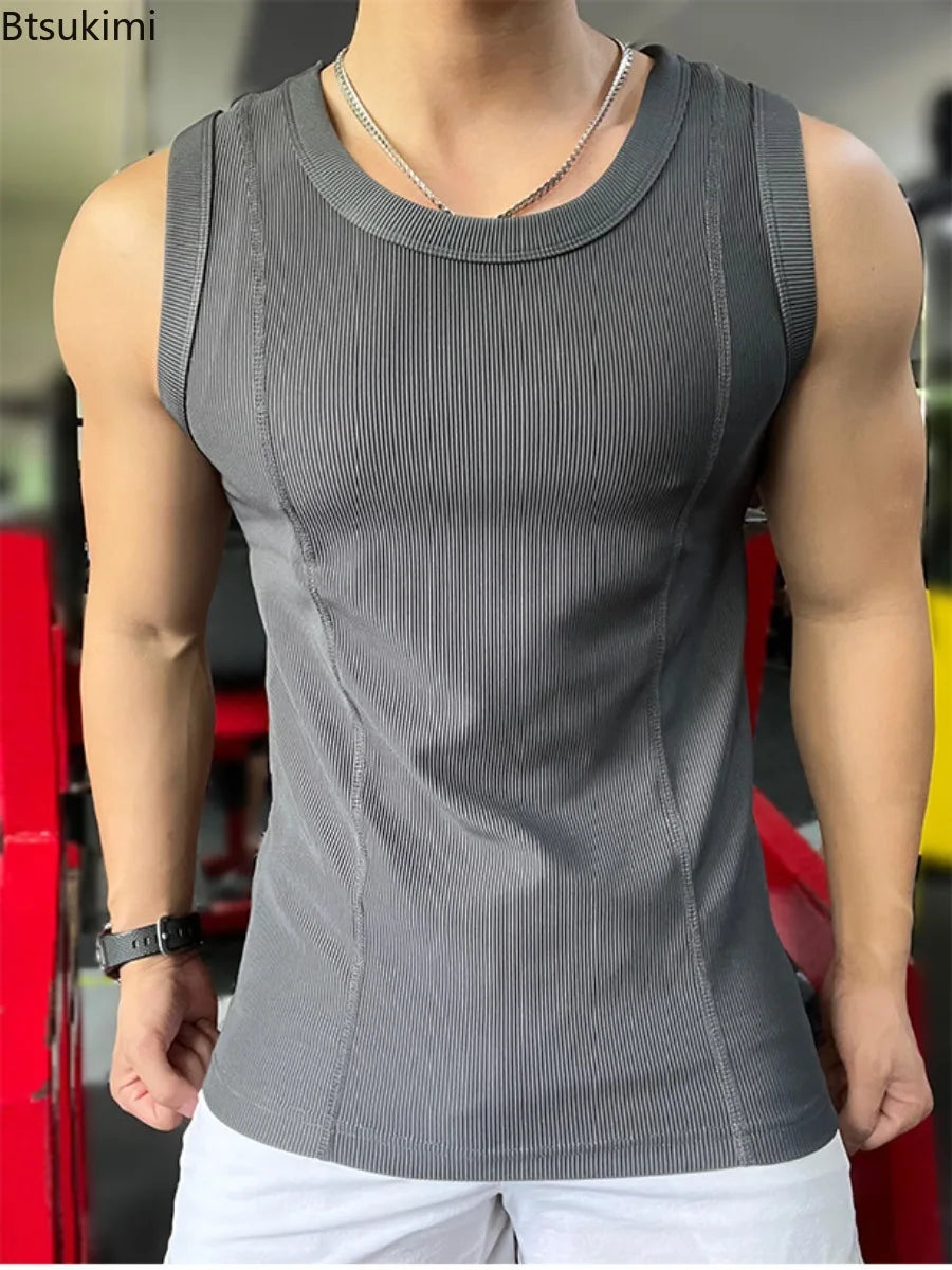 Men's Gym Tank Top Stretchy and Cool Summer 2025