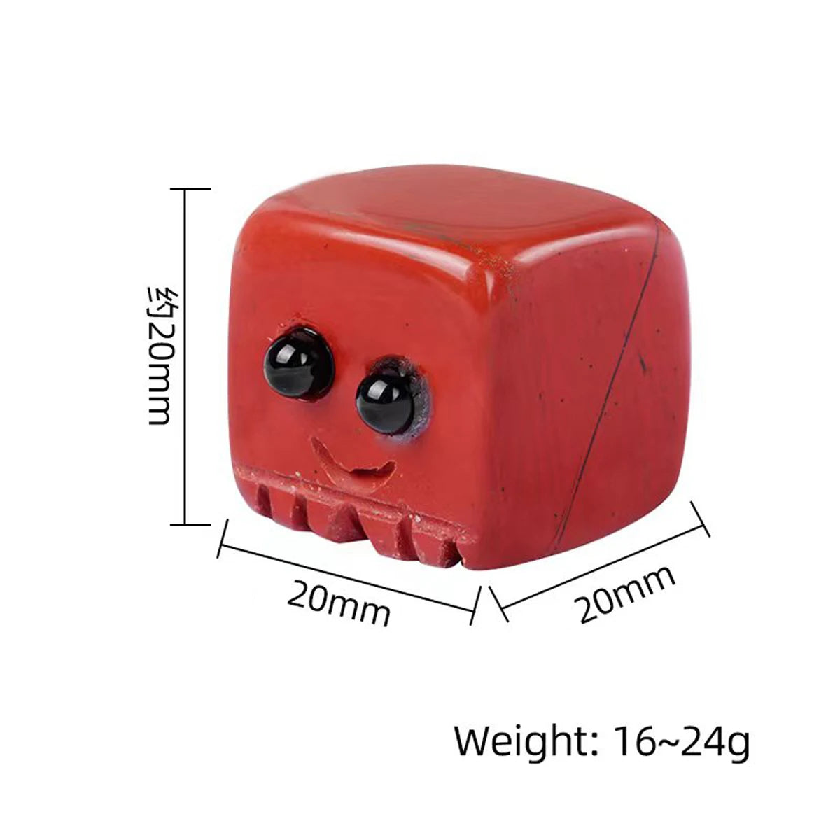 Natural Quartz Stone Block Carved Smile Reiki