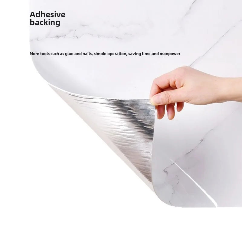 30X60CM SXP marble wood grain wall skirt entrance hall living room kitchen aluminum mold self-adhesive waterproof