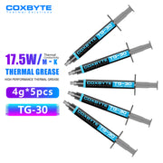 Coxbyte TG-30 Thermal Paste 17.5W-mk for AMD Intel Processor CPU Cooler Computer Cooling Fan VGA GPU Compound Heatsink Plaster