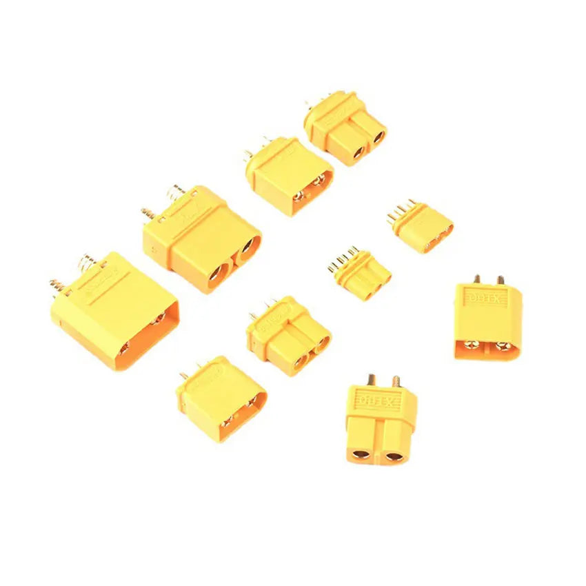 XT30PB XT60 XT60E XT60H XT90 XT90H XT90I XT90S XT90E T Plug Lithium Battery Socket Connector Male Female Gold Plated Banana Plug