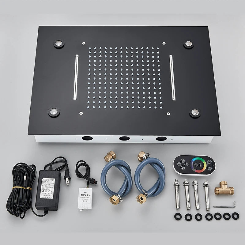 14x20 Digital Thermostatic LED Ceiling Shower